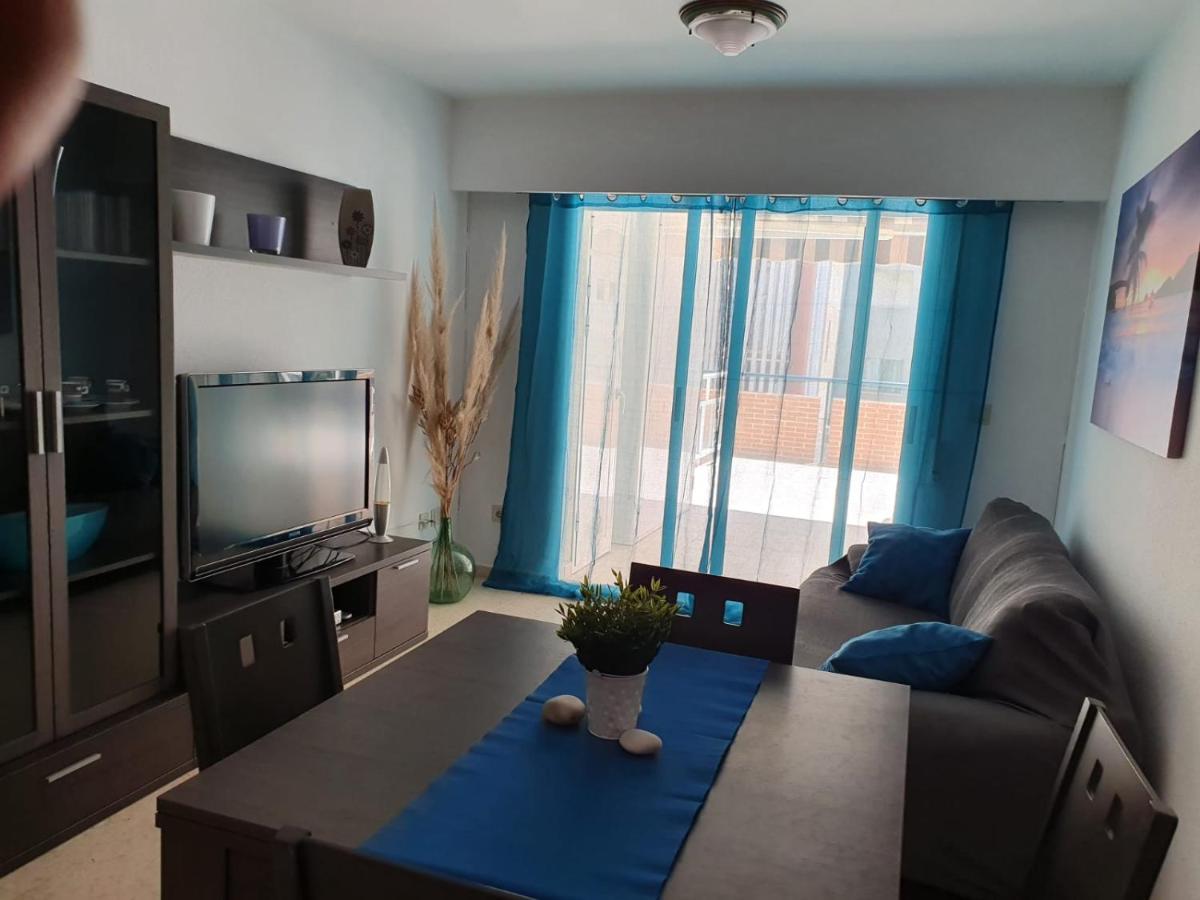Apartamento Con Gran Terraza, Piscina Y Con Vistas Al Mar, A Solo 50 M De La Playa Daimús Eksteriør billede